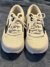 Brooks Ghost Max Men's White/Black Running Sneakers Mesh Upper Rubber Outsole
