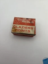 Vintage Red Devil Number 20 Glaziers Points With Tool Full Box
