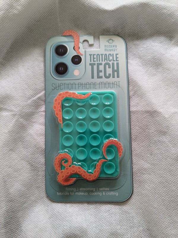 Green Tentacle Tech Suction Phone Mount From Modern Monkey New In Box