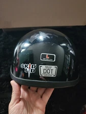 SKID LID TRADITIONAL HELMET   BLACK   SIZE L Large 