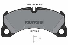 TEXTAR Bremsbelagsatz, Scheibenbremse Vorderachse für PORSCHE