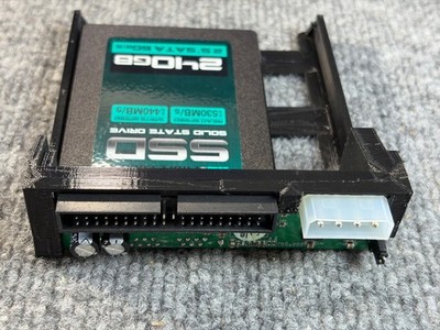 Original OG Xbox 3D printed 2.5'' Drive SSD Sled Caddy W/ IDE2SATA & 240GB SSD