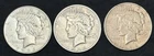 1926 P D S - 3 Silver Peace Dollars Lot, 90% No Reserve #703