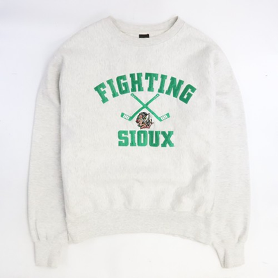 #ad North Dakota Fighting Sioux Hockey Sweatshirt Crewneck Size Large NCAA $100.00