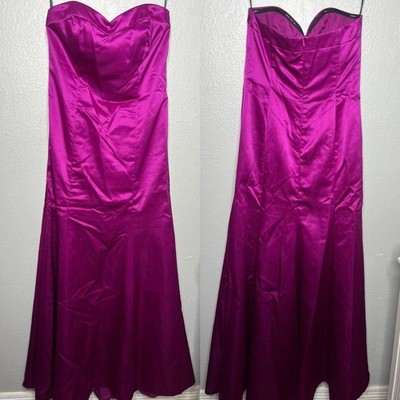 After Six Women's 12 Formal Sleeveless Satin sleeveless purple Gown Dress