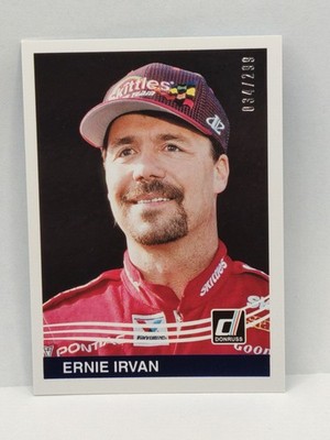 2017 Donruss #169 Ernie Irvan Blue Foil 034/299 NASCAR Racing Card