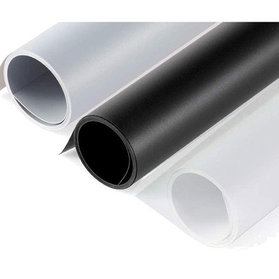 Fotohintergrund PVC 80x150cm Set  Schwarz Weiß Grau Studio für Produkt, Flat Lay