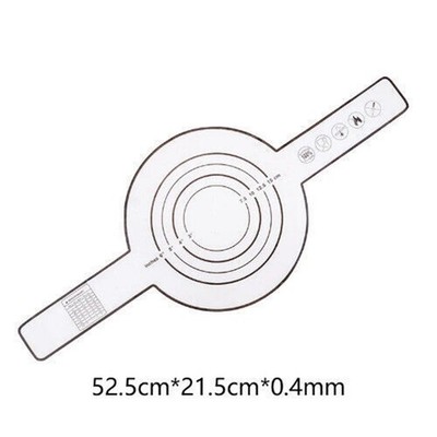 Extra Langer Griff Non -Stick -Brotpolster Silikon Backmatte Teigtransferpad