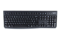 Logitech Wired Keyboard USB K120 Black UK QWERTY Quiet Keys Plug&Play Full Size
