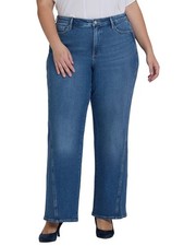 Nydj Plus Teresa Romantic Indigo Wide Leg Jean Women's