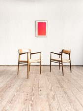 Set of Armrests - Chairs, Niels Møller #56 Oak, Mid Century Design J.L. Mollers