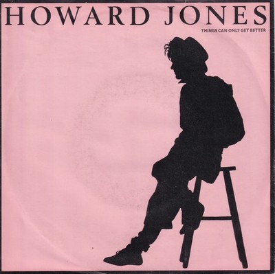 -1403- Howard Jones - Things Can Only Get Better - 7''-Vinyl-Single- near mint