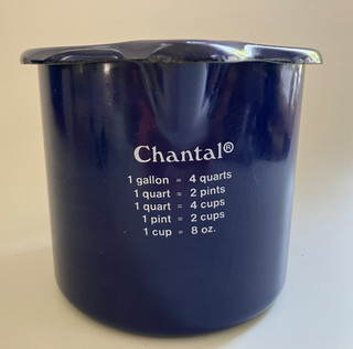 Chantal Dark Blue Enamel 4 Cup 1 Liter Measuring Cup Made In Austria