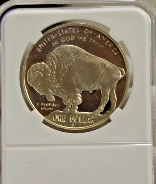 2001 P US Buffalo Commemorative $1 Gem Proof - Image 2 of 2