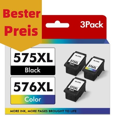 1-3er PG-575 XL CL-576 Patronen für Canon Pixma TS3750i TS3751i TS3550i TR4755i