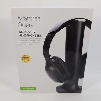 Avantree Opera - Wireless TV Headphone Set - Tested Working - READ