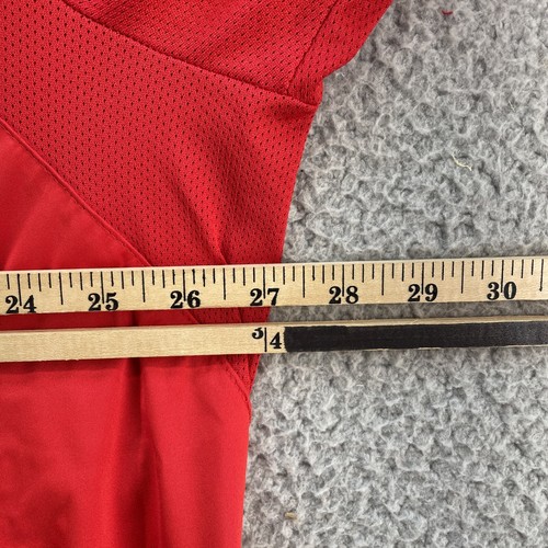 Tuta da pista Nike Snap At The Neck Top da uomo 3XL rosso tasche maniche lunghe - Foto 10 di 11