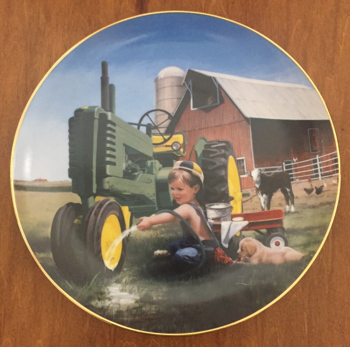 Little Farmhands, limited edition plates, by Donald Zolan