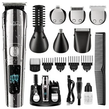 Brightup Beard Trimmer for Men - Electric Razor & Shaver, Cordless Hair Clippers