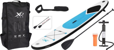 Stand Up Paddle Board Set XQ Max SUP Board 6-teiliges Set   305 cm   Blau/Weiß