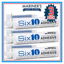 WEST SYSTEM 610 SIX10 Thickened Epoxy Resin/Hardener with Static Mixer - 3 PACK