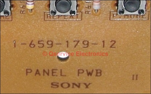 Sony CDP-EX100 CD Player Component Display Board  1-659-179-12  P/N A-4673-919-A - Picture 3 of 3