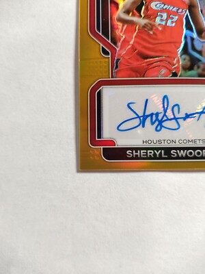 WNBA Sheryl Swoopes RC HOF サインカード SHERYL SWOOPES ROOKIE CARD Houston Comets WNBA RC Basketball
