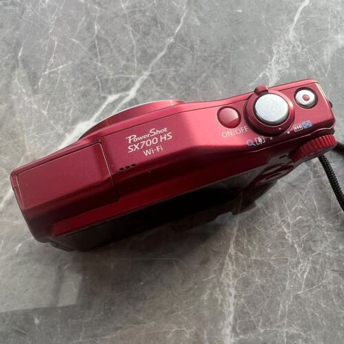 Canon Power Shot SX700 HS 30x Optical Zoom Lens Wifi Compact Digital Camera Red - Picture 3 of 7