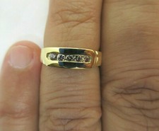 14K Gold Diamond Wedding Band Diamond 1/3 Carat H-VS2  4.60 Grams