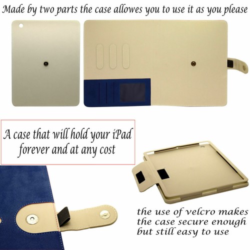 iPad Suede Leather Cover Wallet Flip Case For iPad Mini 1/2/3 Detachable - Picture 41 of 58
