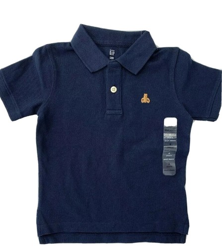 Short Sleeve Pique Polo Shirt Bear Logo 
