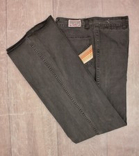 Men's VTG 1970s Dark Grey BellBottom Jeans Sz 31x36 70s Bell Bottom French Star