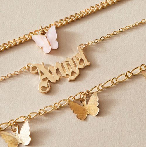 Varios Estilos Pulsera Tobillo Tobillo Cadena Pie Cuentas Corazón Mariposa Colorido - Imagen 16 de 239