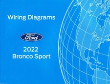2022 Ford Bronco Sport OEM Factory Electrical Wiring Diagrams Manual - BRAND NEW