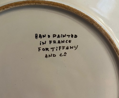 Vintage Unique Plate Hand Painted In France for Tiffany & Co Tropical Bird HTF - Picture 7 of 9