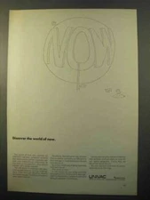 1970 Univac Computer Systems Ad - Discover The World