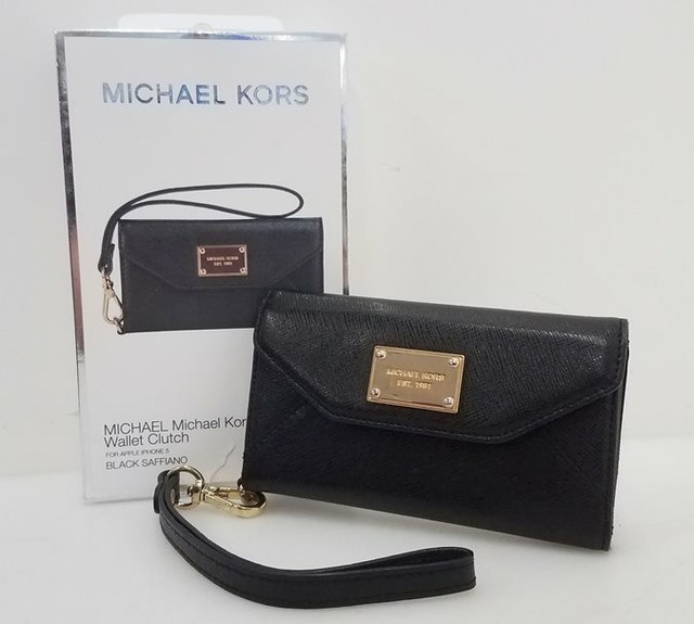 michael kors black clutch