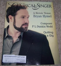 Classical Singer Magazine December 2014 Bryan Hymel opera