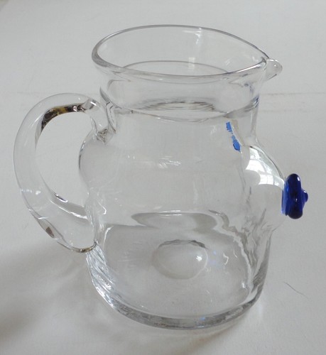 Midcentury Modern Glass Boda Sweden Erik Hoglund Female Nude Torso 5" Pitcher - Picture 3 of 9