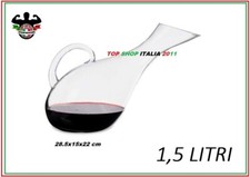 DECANTER VINO BOTTIGLIA IN VETRO SUPERIORE A BECCO DI CIGNO  1,5 LT MCP 4 2023