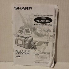 VL-AH130U SHARP VIEWCAM CAMCORDER MANUAL ORIGINAL