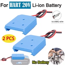 2PCS DIY BatteryAdapter For HART 20V Li-ion Battery Power Output Connector 14AWG