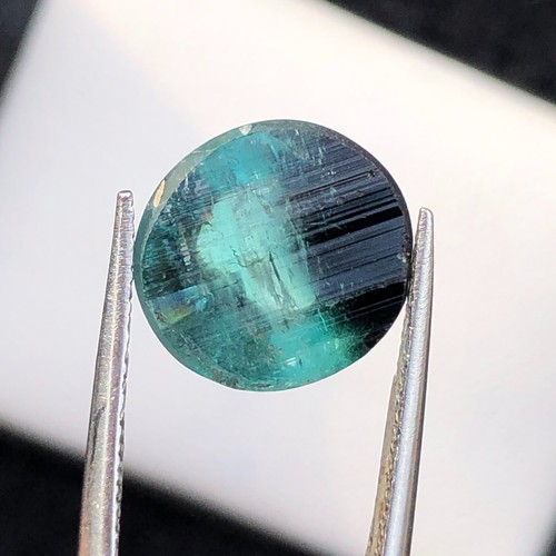 5.75 CT Natural bicolor Cabochon Tourmaline Loose Gemstone From Afghanistan - Picture 12 of 12
