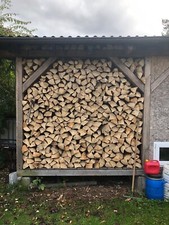 Brennholz Fichte 1 RM (Raummeter) Kaminholz zum Heizen 33-35cm lang