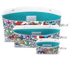Louis Vuitton Bag Pouch 3 Set Limited Edition Comics Trio Envelope Bnwt