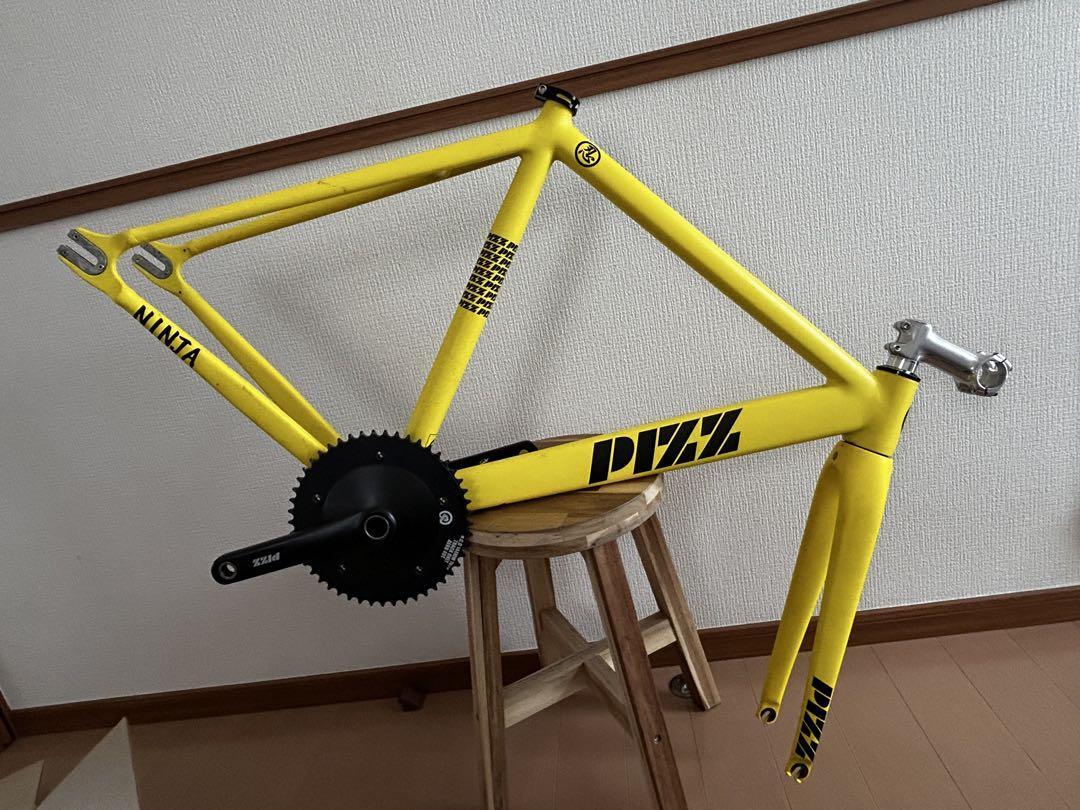 NINJA PIZZ 2021 イエロー フレーム クランクセット NINJA PIZZ 2021 イエロー フレームクランクセット