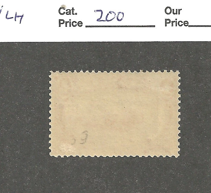 US Scott # 287, 4 centavos naranja, 1898, OG, VF, Buffalo Hunt, scv $200 Foto 2 de 2