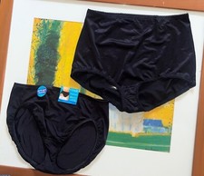 2 Vintage VANITY FAIR Brief PANTY Satin NYLON Stretch Second Skin 10/ 3XL
