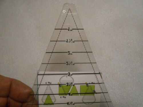 EZ Quilting Petal Shape Triangle Ruler Template New in Package - Picture 4 of 5