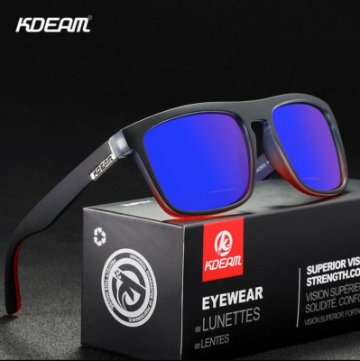 KDEAM Men Women Polarized Square Sunglasses Outdoor Driving Fishing Glasses Hot
